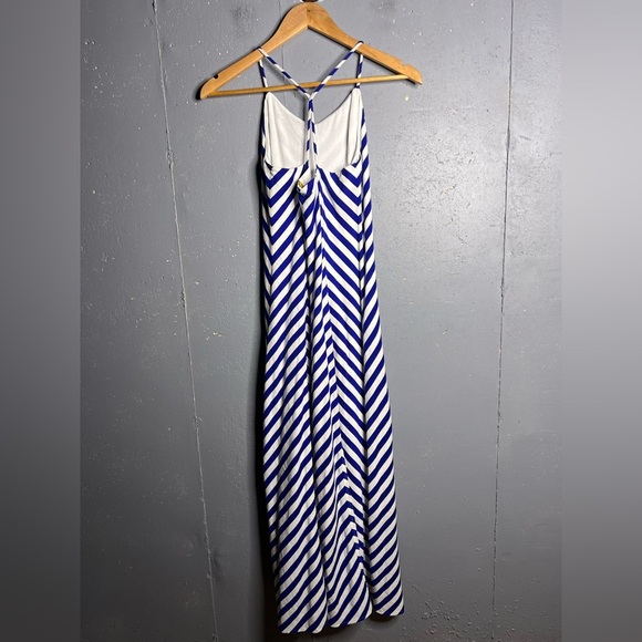 Polo by Ralph Lauren NWT Blue Label Girl’s Chevron Stripe Maxi Dress. Sz 12/14 - Picture 2 of 6